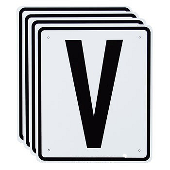 Hang Dressuur Letters Aanvullings Set Van 4 - 2. Zwart