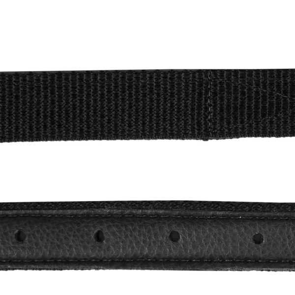 Stijgbeugelriem Nylon - 232. Zwart/zilver