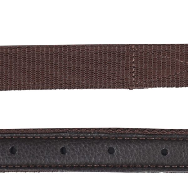 Stijgbeugelriem Nylon - 234. Bruin/zilver