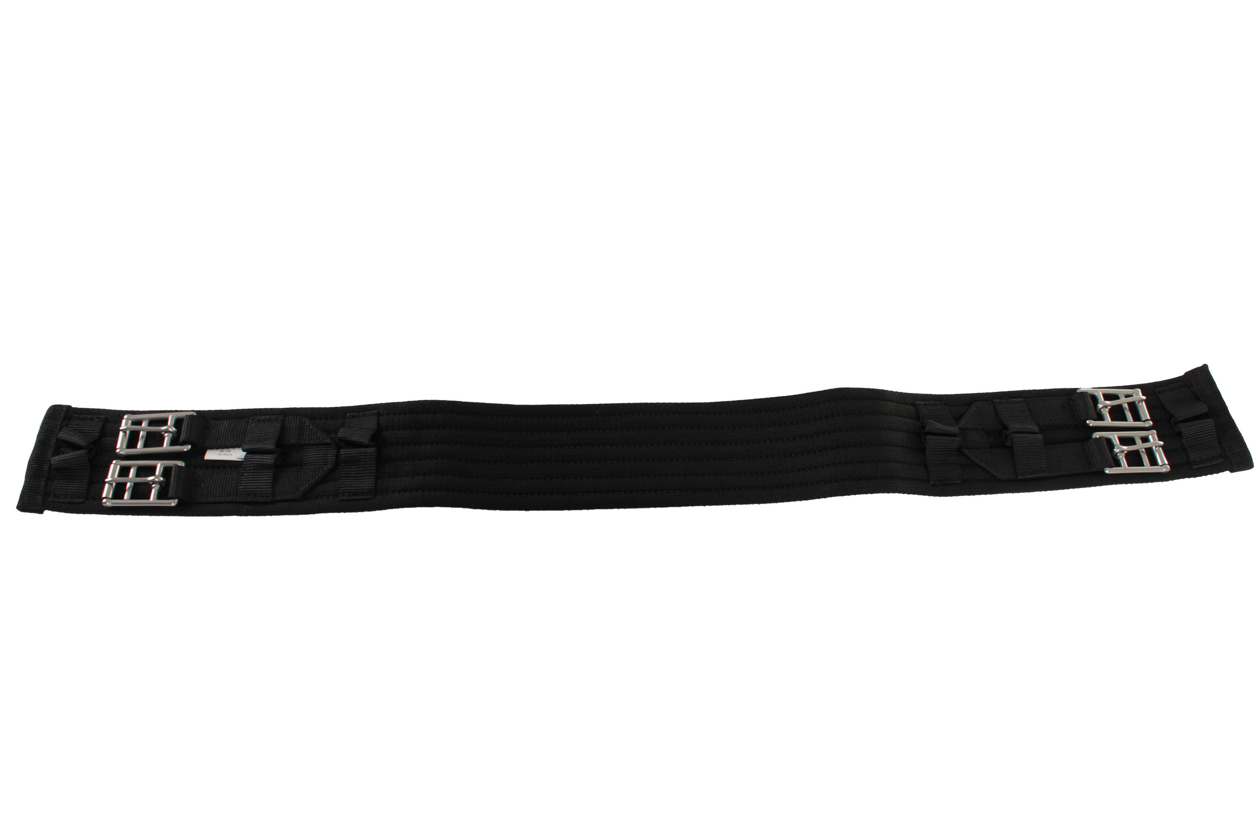 Singel Dressuur, Poly Rib - 232. Zwart/zilver