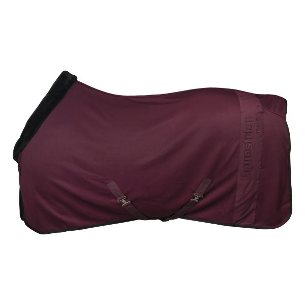 Equestrian Pro Embossed Spandex Fleece Deken - 567. Wine