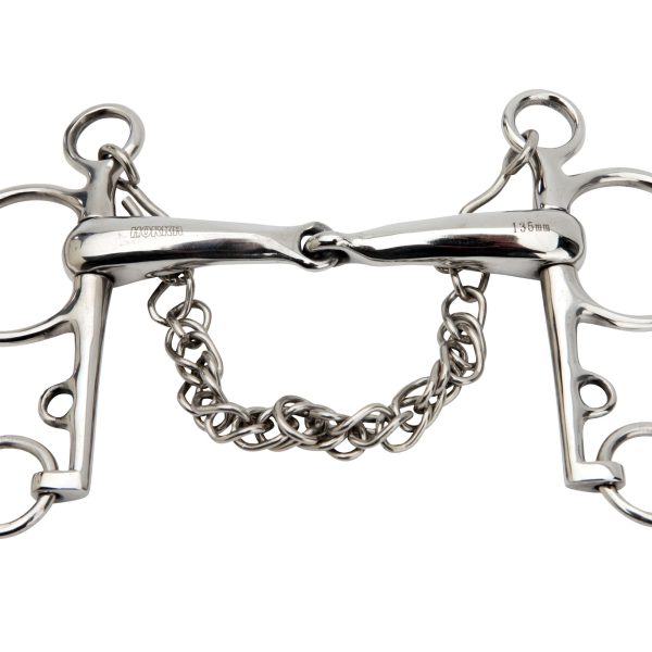 Pelham Gebroken Rvs, 19 Mm - 9057. Roestvrijstaal