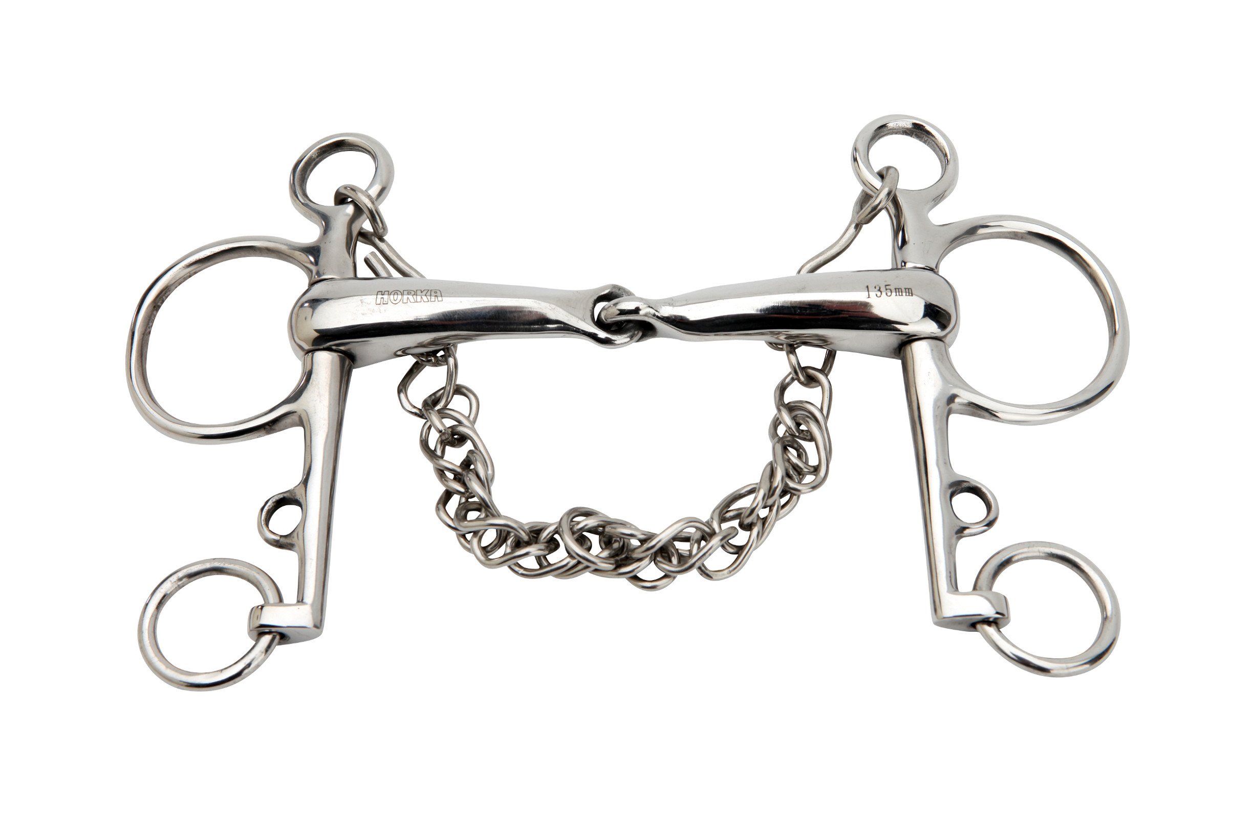 Pelham Gebroken Rvs, 19 Mm - 9057. Roestvrijstaal