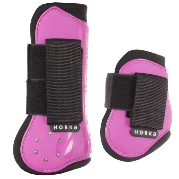 Pvc Beenbeschermerset Strass, Set Van 4 - 319. Rosa