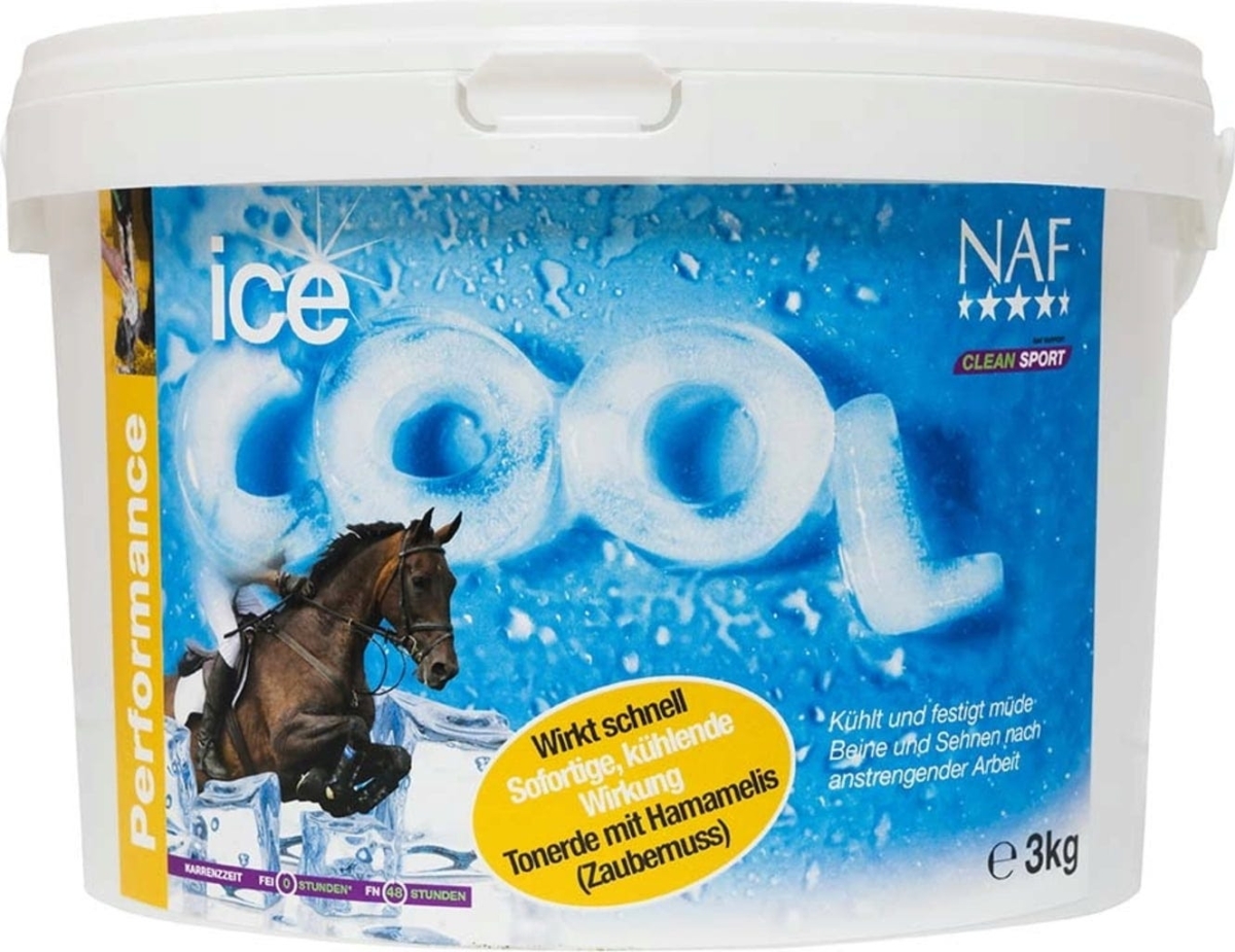 NAF Ice Cool 3000 гр. Глина - хума за коне за регенерация на краката след интензивно натоварване