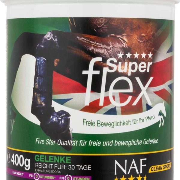 Хранителна добавка на прах за коне, за сухожилия и стави NAF Superflex 400 г.