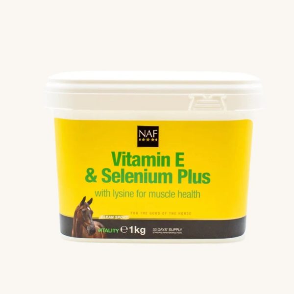 NAF Vitamin E, Selenium Plus 1 кг. – Добавка за мускули и нервна система при коне
